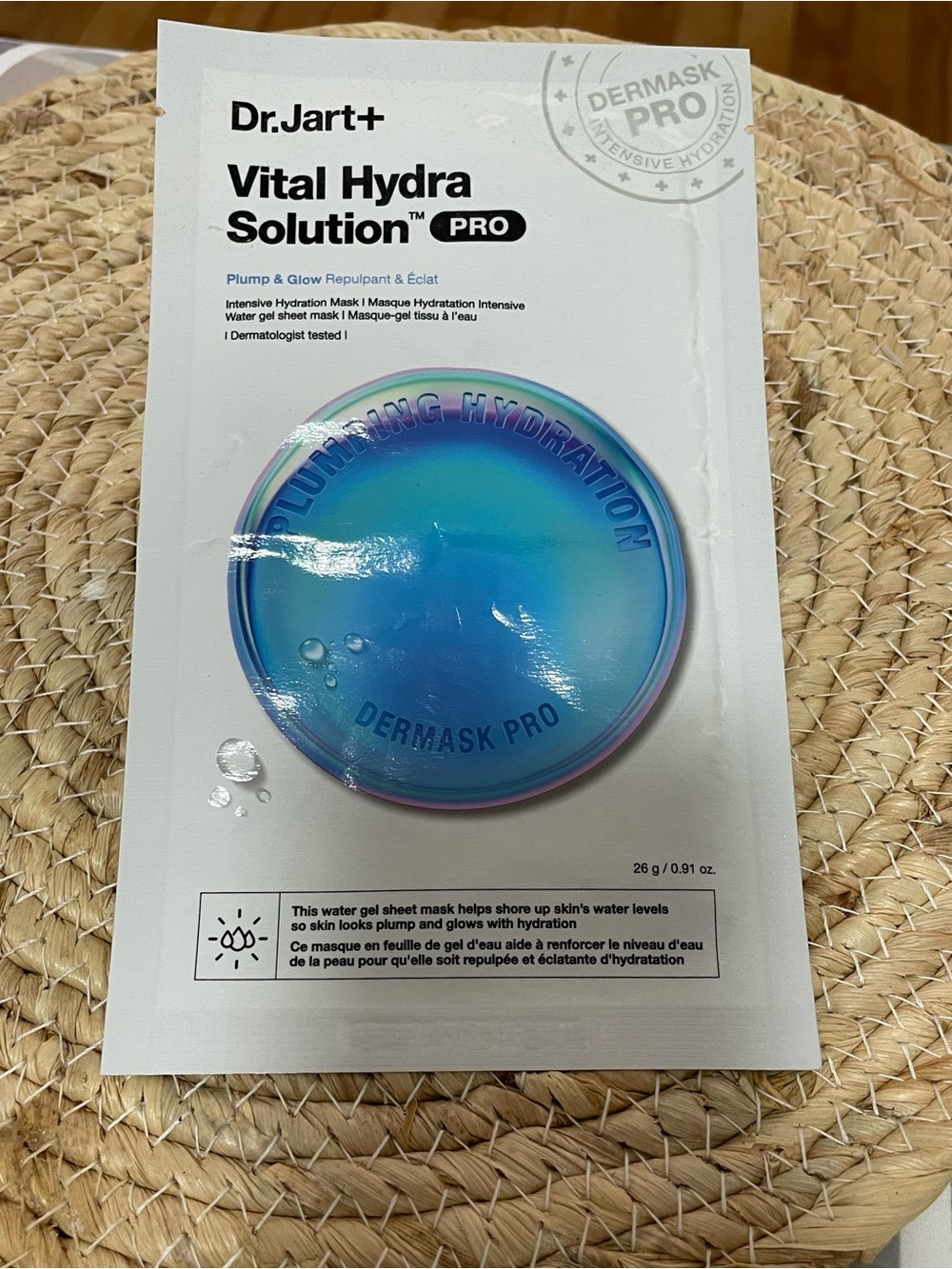 Dr.Jart+ Vital Hydra Solution PRO Sheet Mask — Plump & Glow — NEW/SEALED